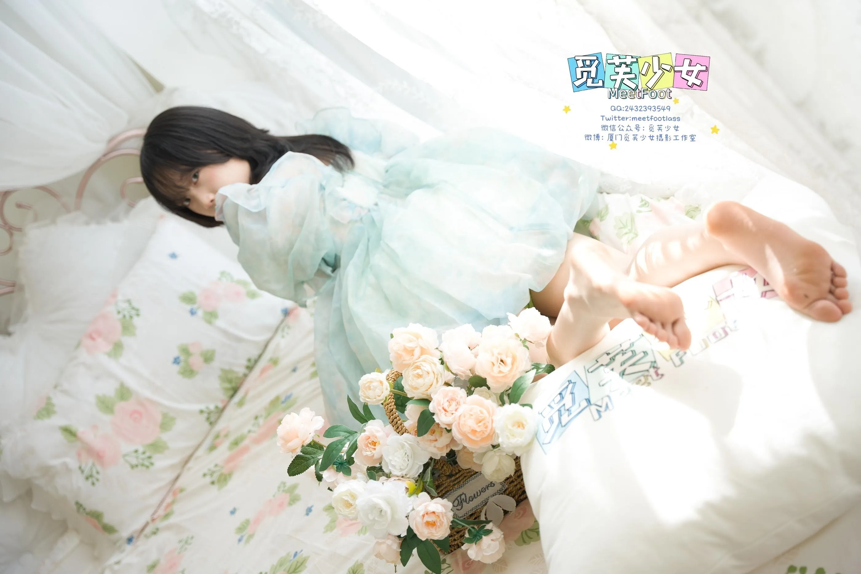 觅芙少女 NO.033 小婉-一袭蓝色纱裙构筑今晚浪漫的梦境-PIC [249P]插图5